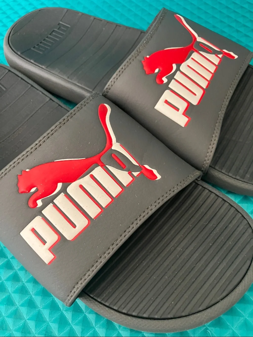 PUMA Mens Cool Cat Leap Slide Grey Sandals | 11